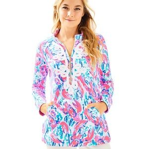 Skipper tunic Lilly Pulitzer cracked up LARGE NEW